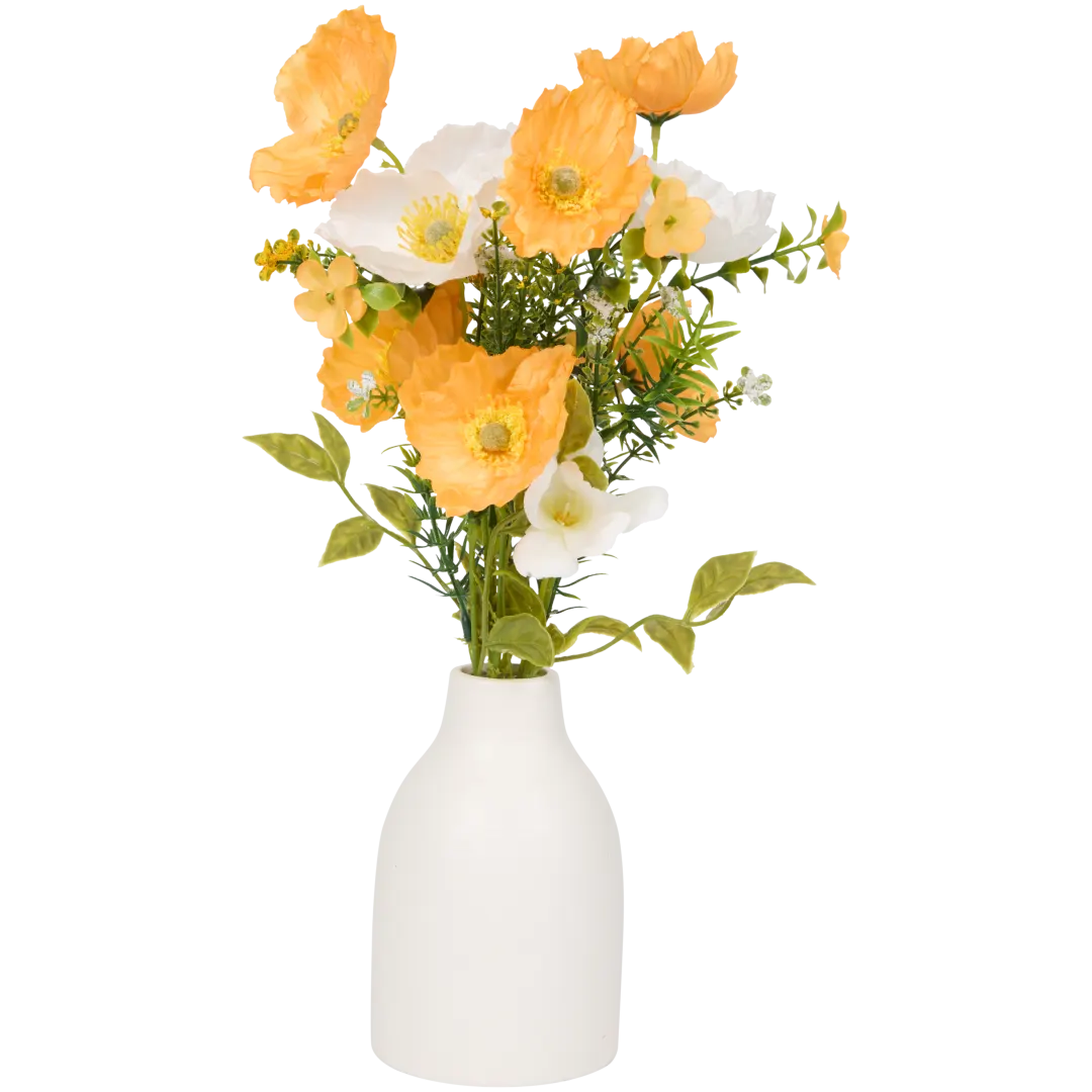 Kunstblumenstrauß in Vase
