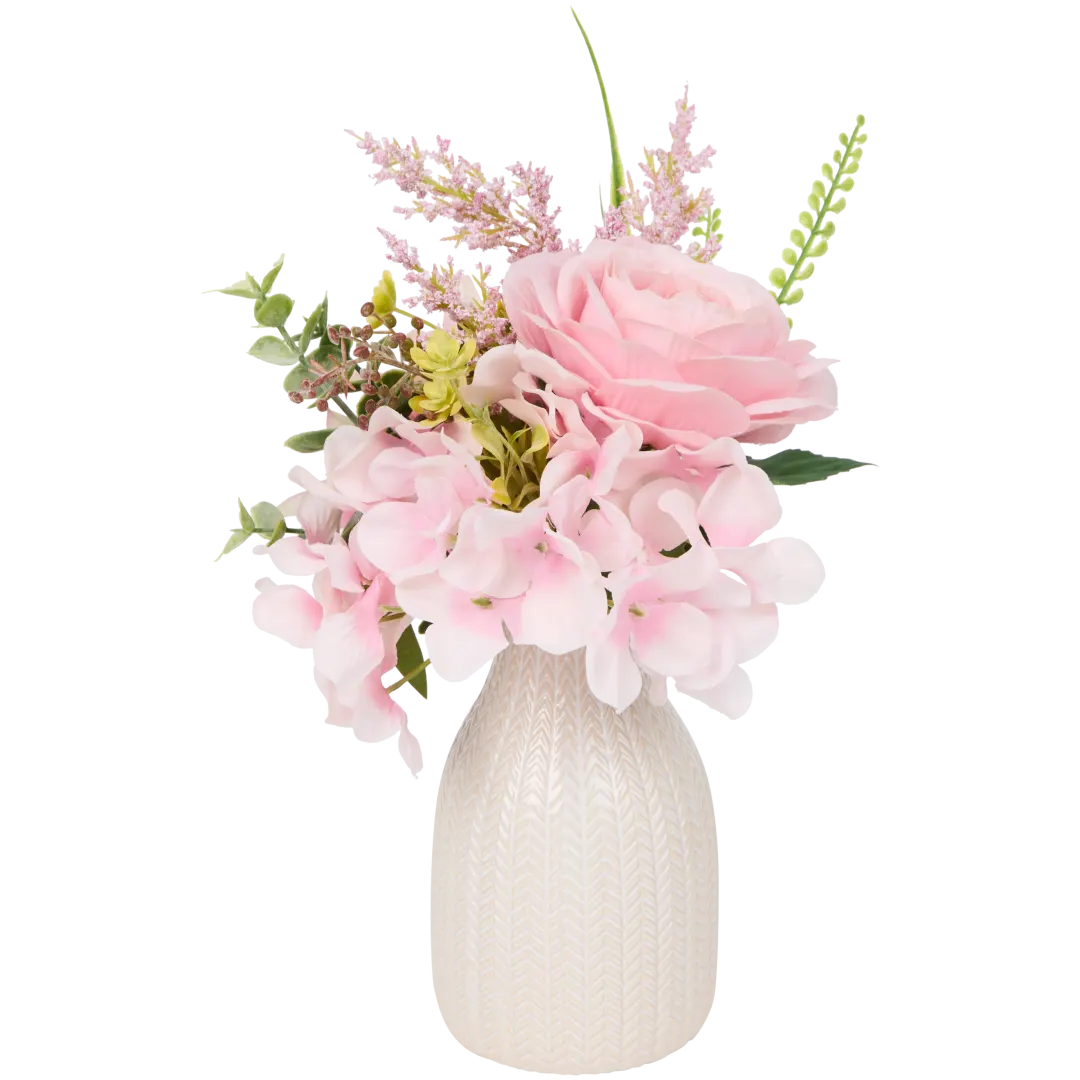 Bouquet sintetico in vaso