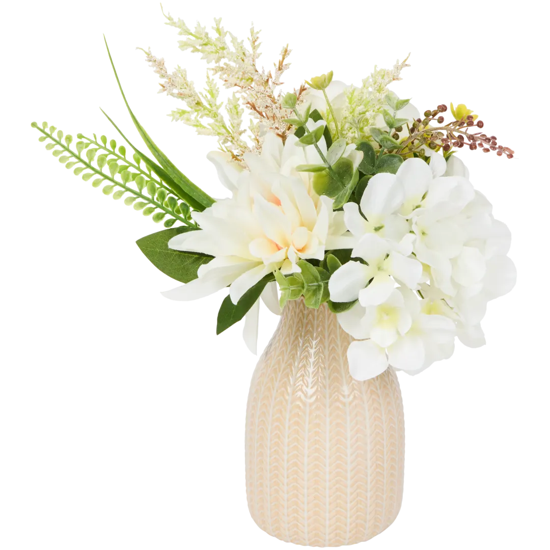 Bouquet sintetico in vaso