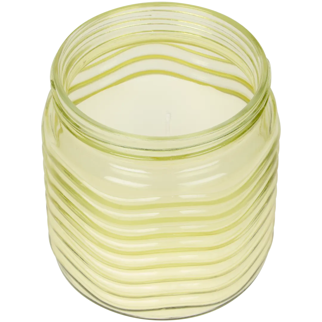 Candela citronella in vaso di vetro 1