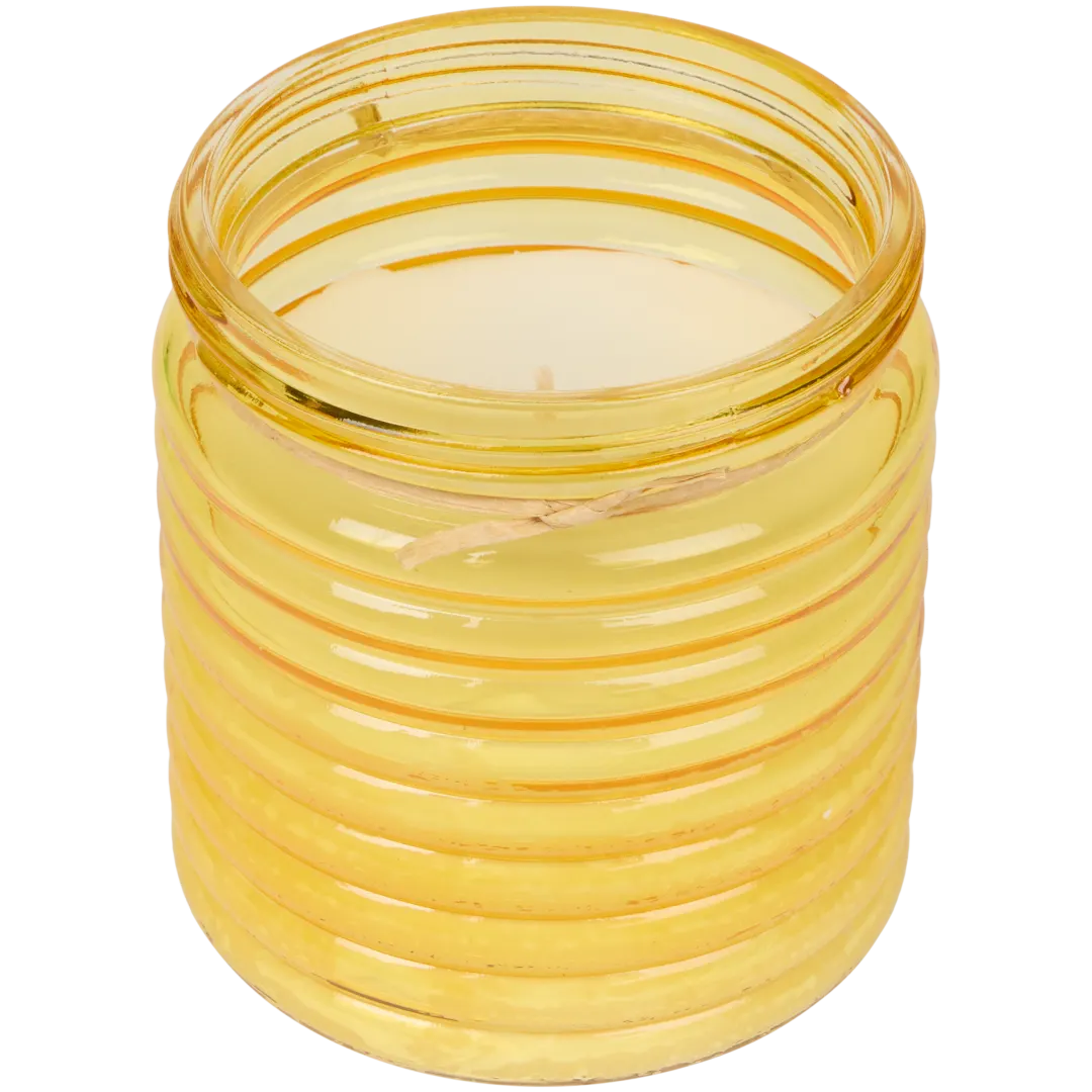 Candela citronella in vaso di vetro 6