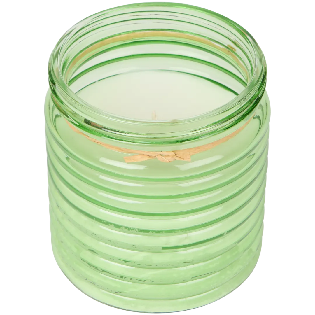 Candela citronella in vaso di vetro 8