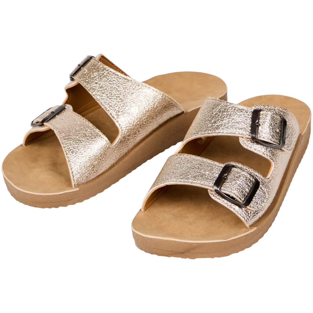 Claquettes à semelle compensée 1