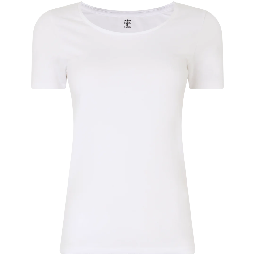 T-shirt com decote redondo Dolce Bella