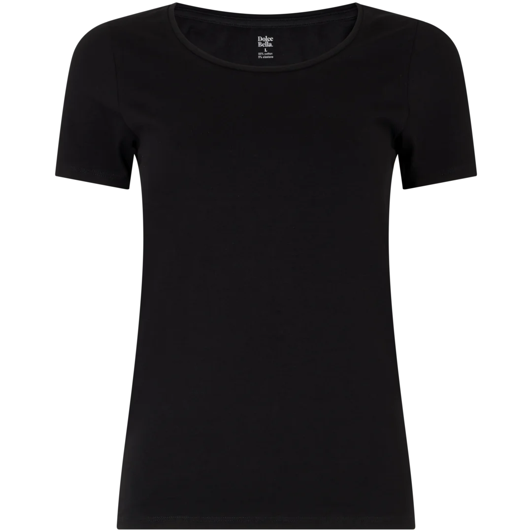 T-shirt com decote redondo Dolce Bella