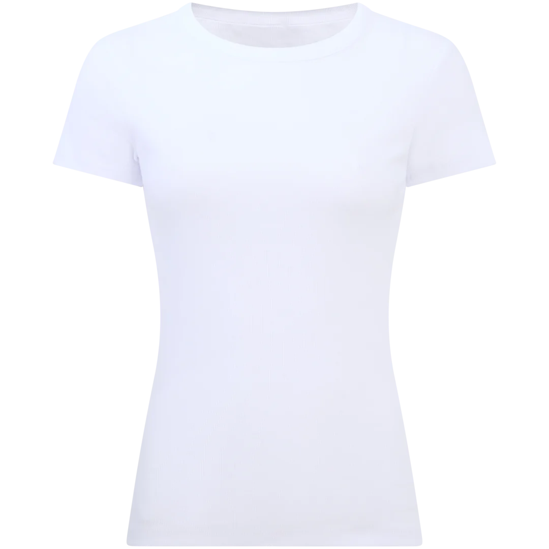 T-shirt z prążkowanego materiału 3