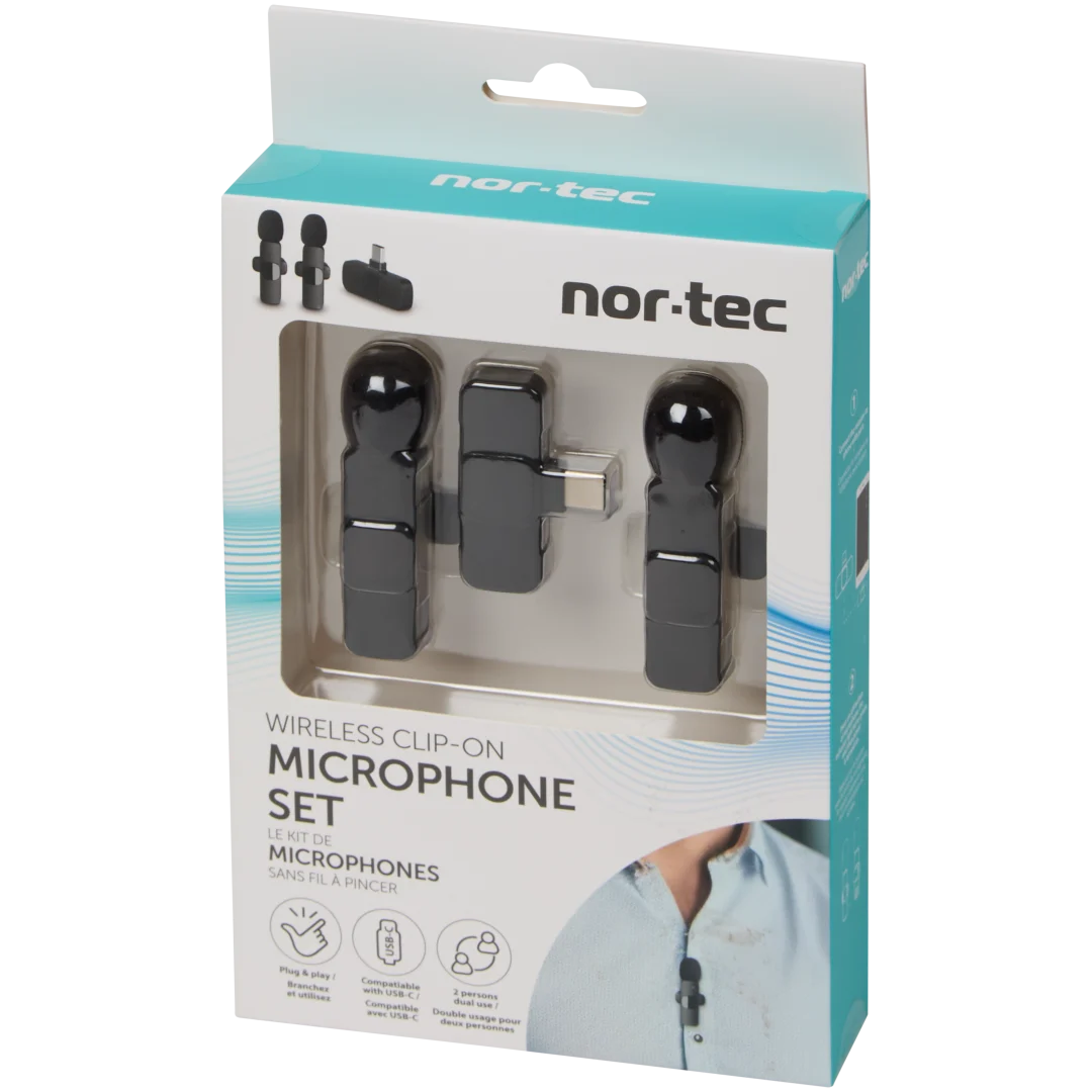 Nor-Tec Kabellose Clip-on-Mikrofone 1