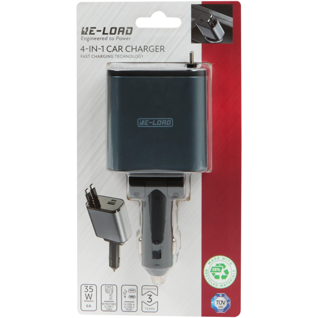 Chargeur allume-cigare 4-en-1 Re-load