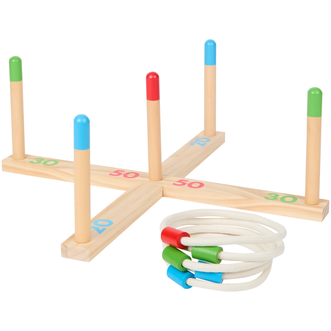 Gioco lancio dell'anello in legno 1