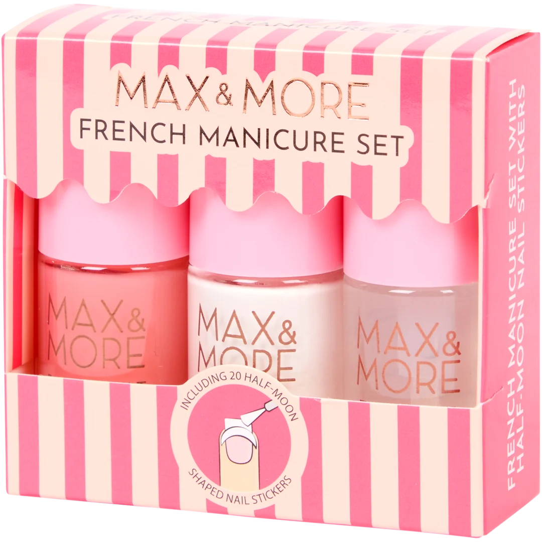 Súprava lakov na francúzsku manikúru Max & More