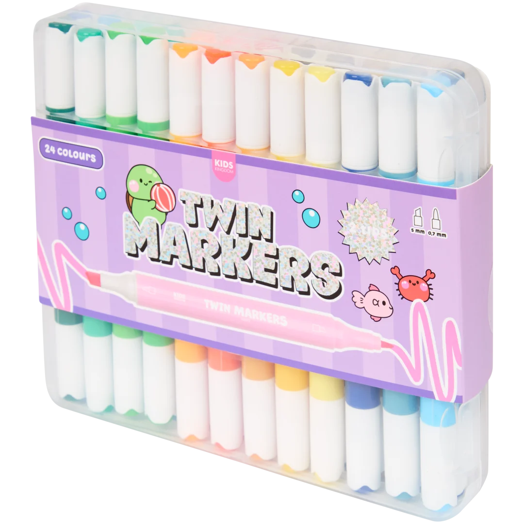 Marcadores duplos Kids Kingdom 4