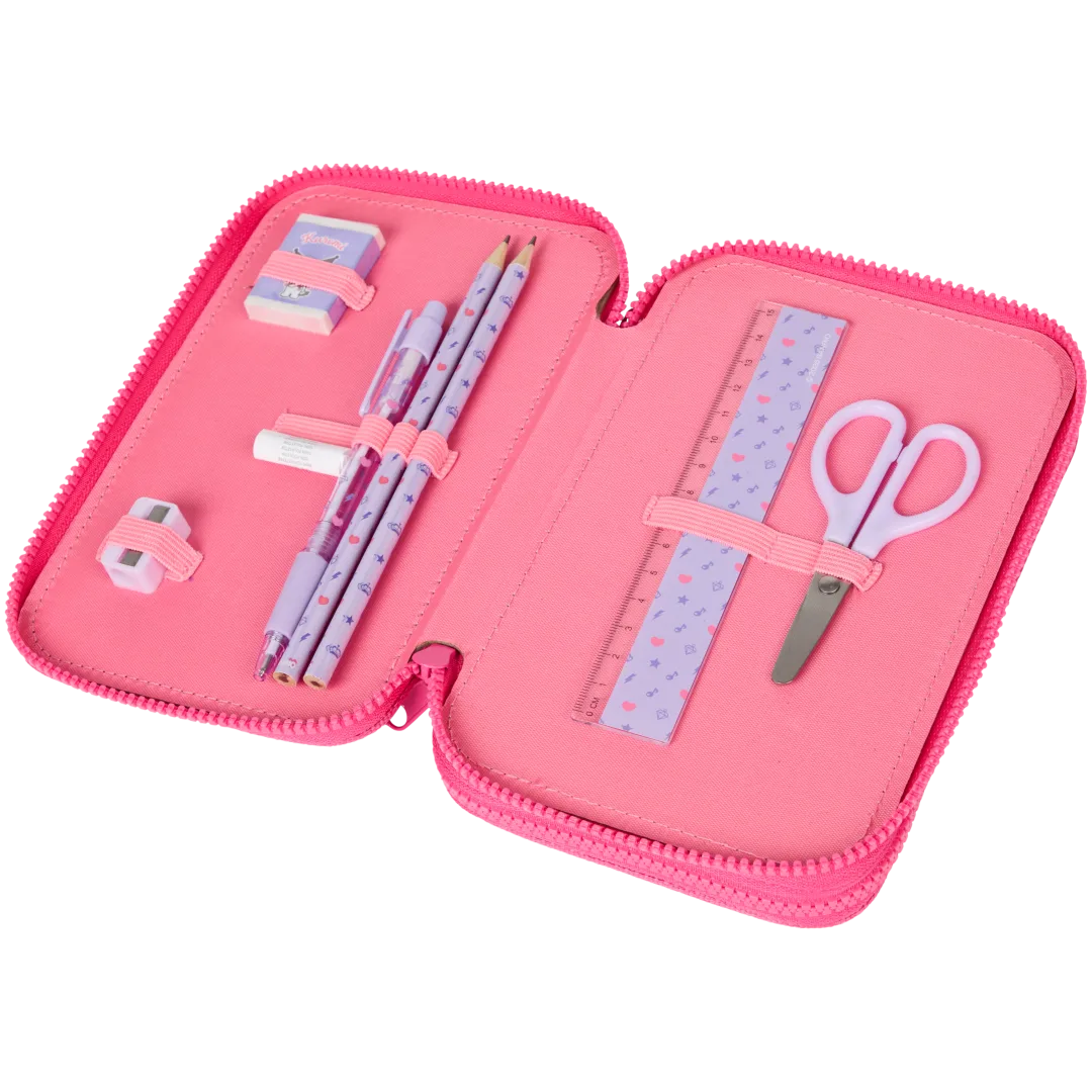 Trousse avec crayons et feutres
