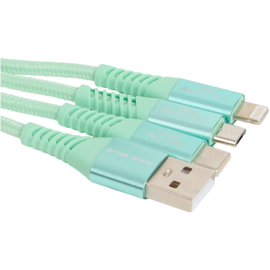 4-in-1 sleutelhanger met oplaadkabels 2