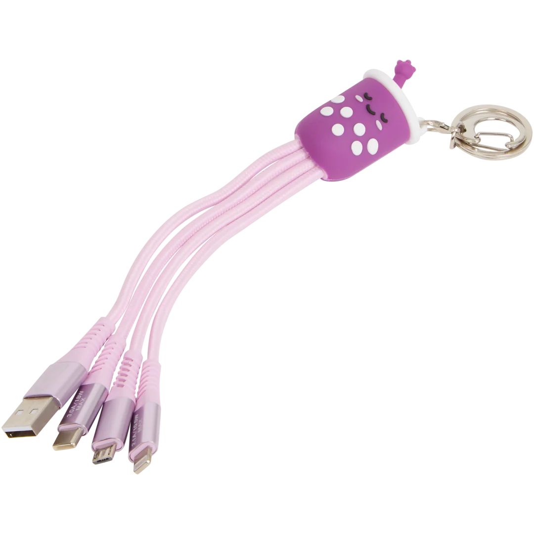 4-in-1 sleutelhanger met oplaadkabels 3