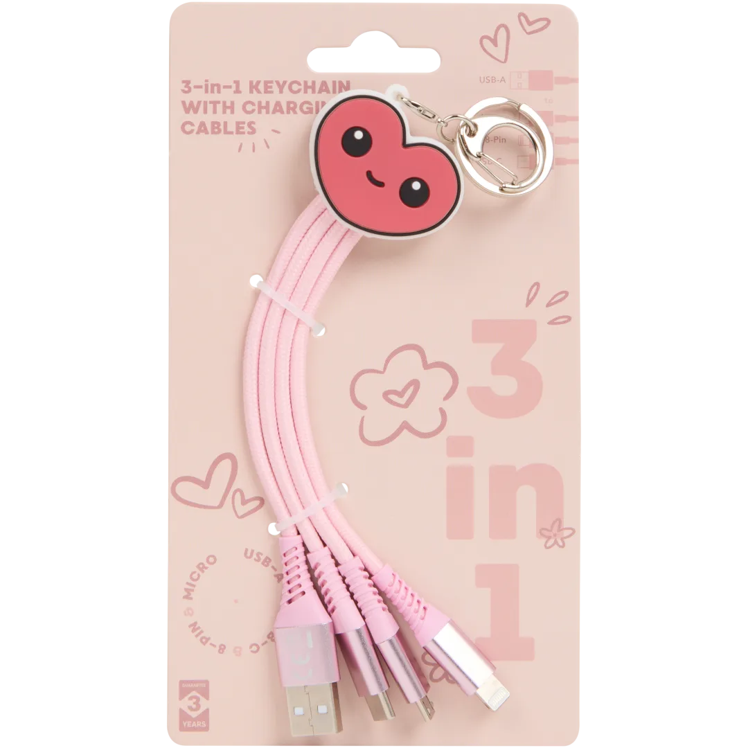 4-in-1 sleutelhanger met oplaadkabels 6