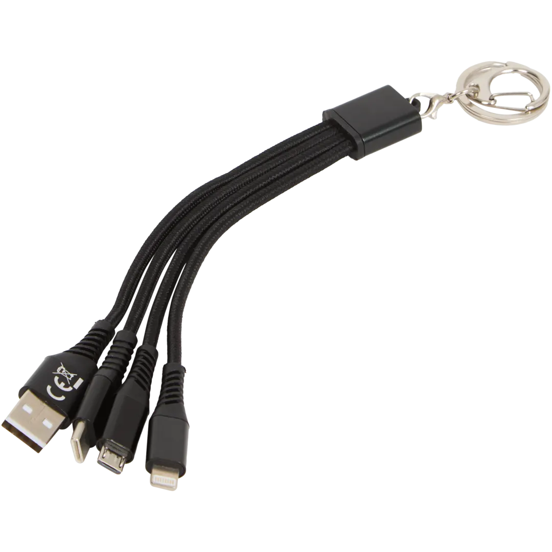 4-in-1 sleutelhanger met oplaadkabels 4
