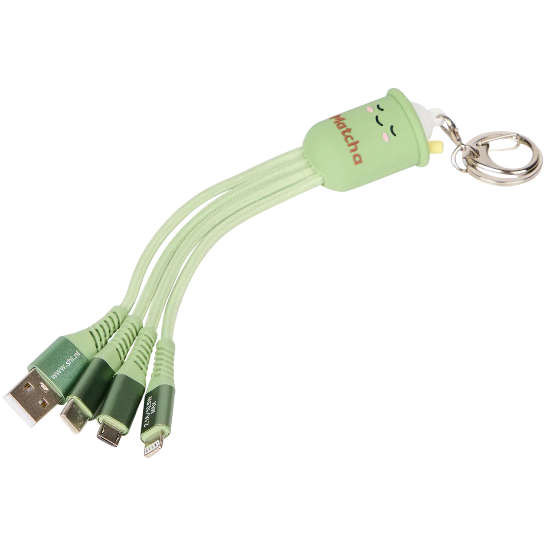 Porta-chaves com cabos de carregamento