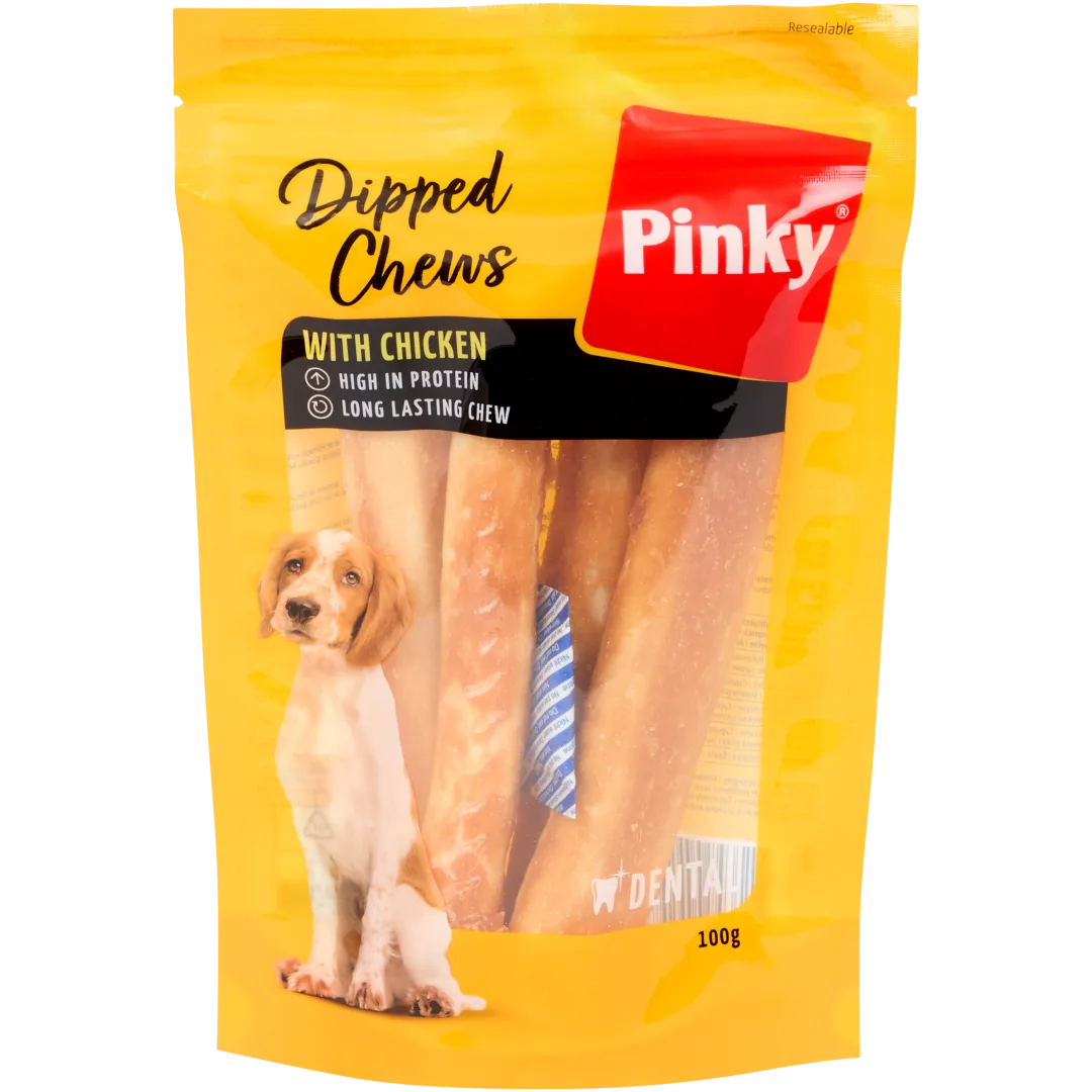 Patyczki do żucia dla psów Pinky Kurczak