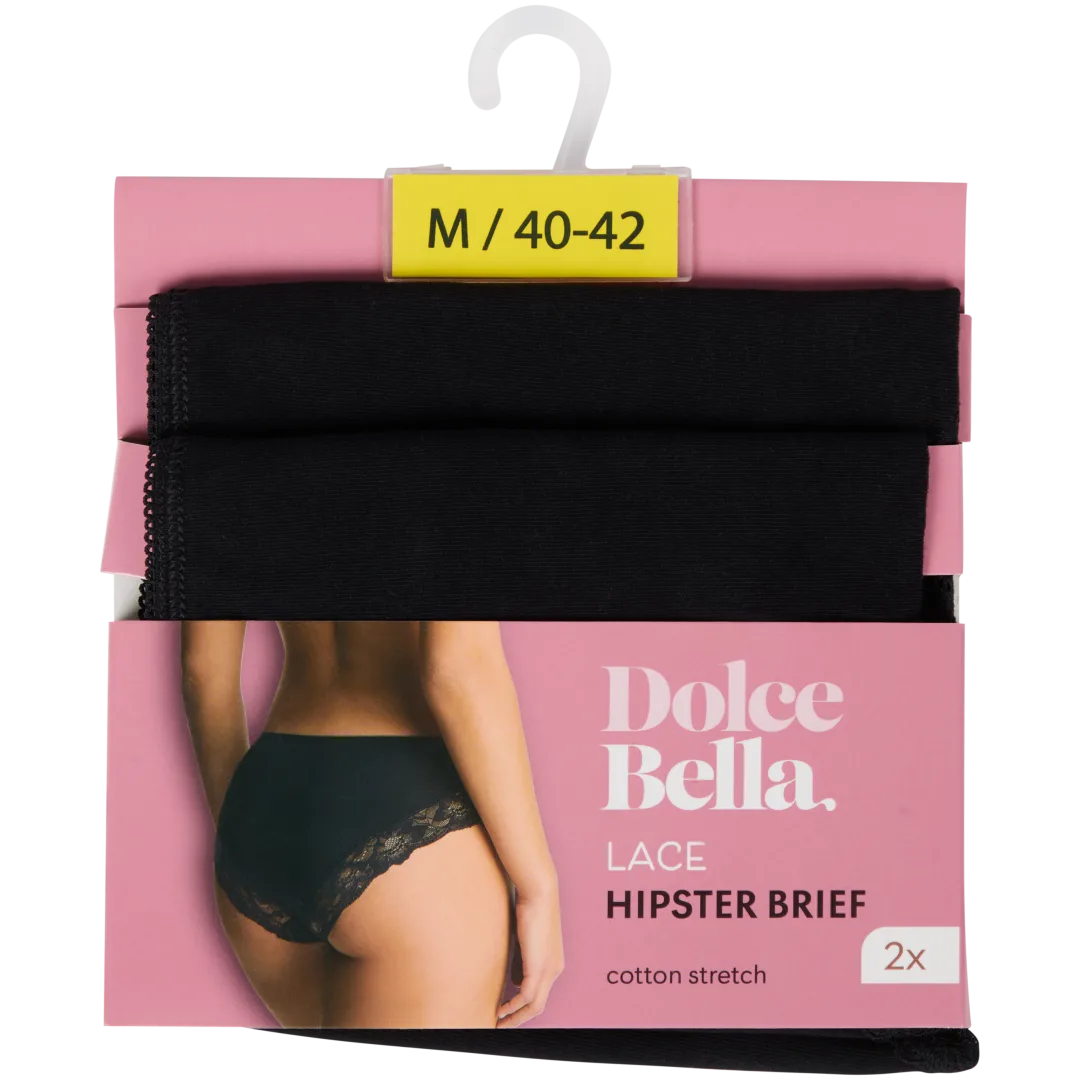 Cuecas hipster com renda Dolce Bella 2
