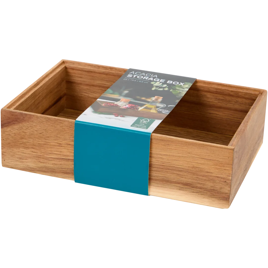 Opbergbox van acaciahout