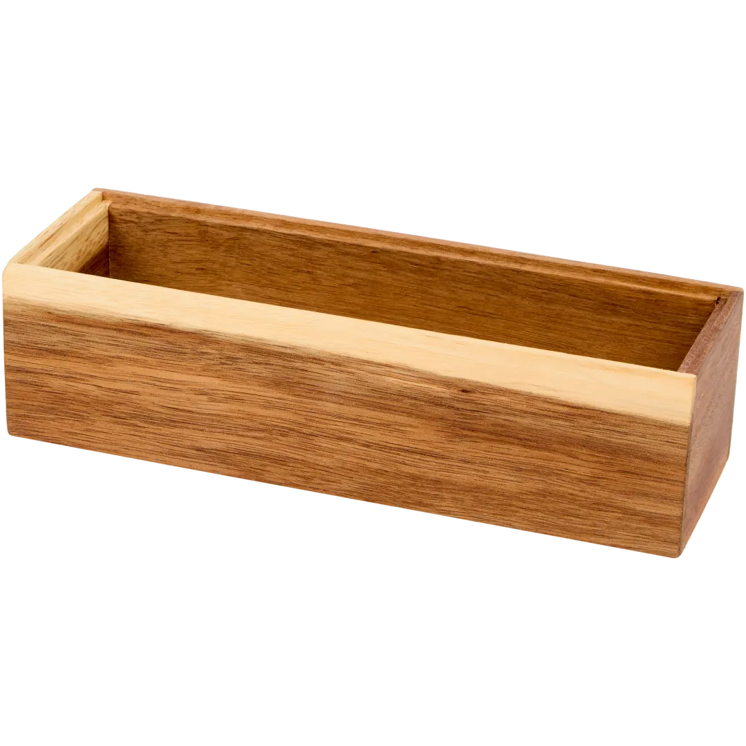 Boîte de rangement en acacia 1