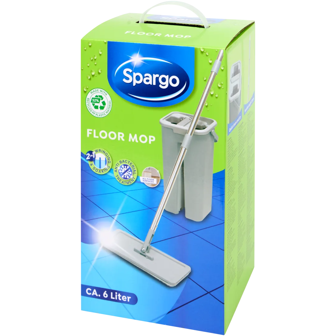Spargo Bodenwischer mit Eimer zum Auswringen