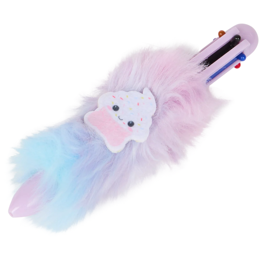 Puszysty kolorowy długopis