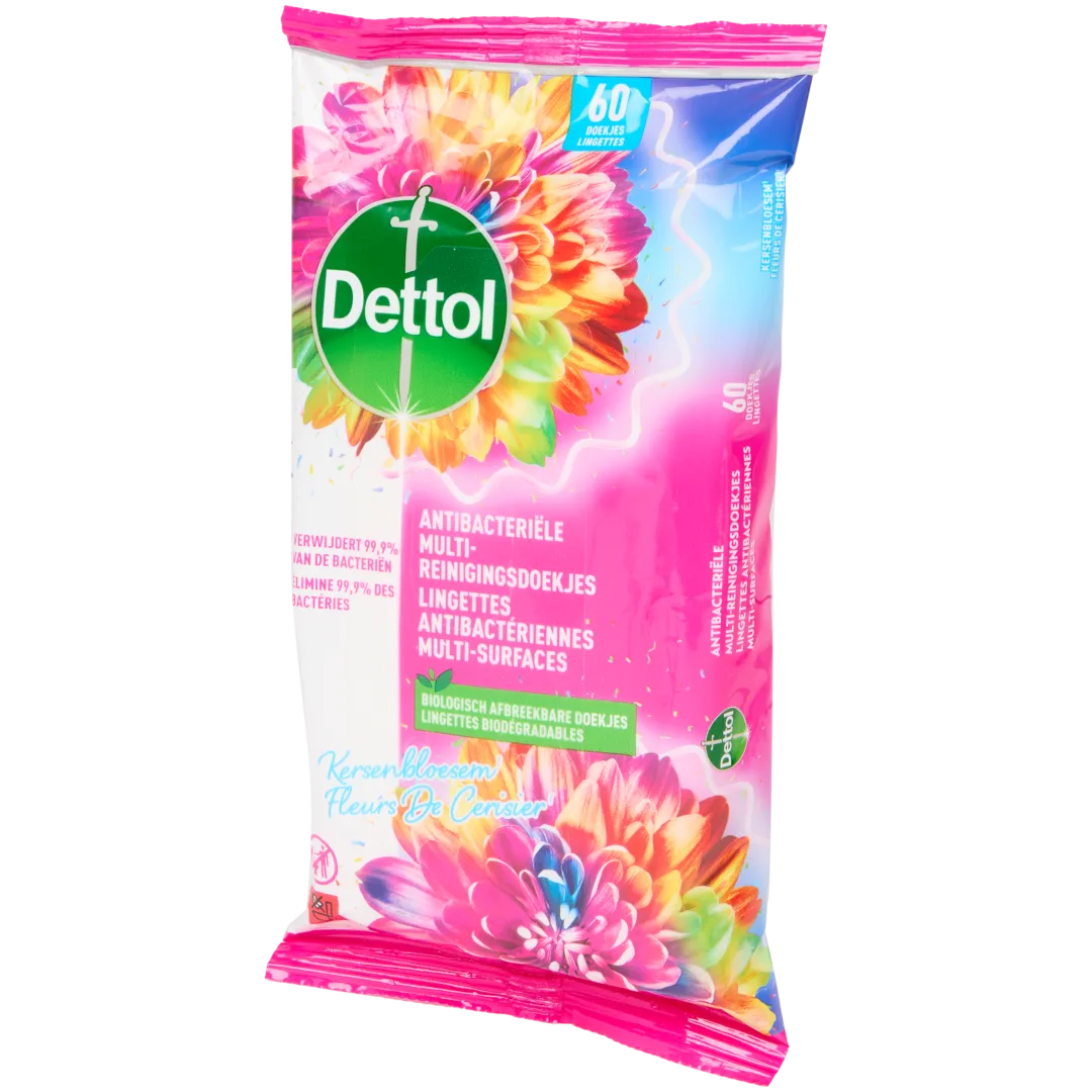 Dettol reinigingsdoekjes Kersenbloesem 1
