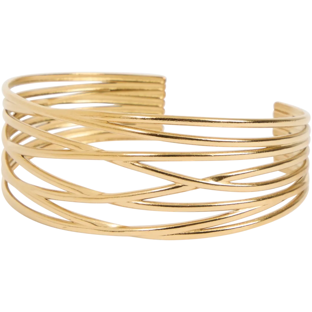 Roestvrijstalen bangle-armband