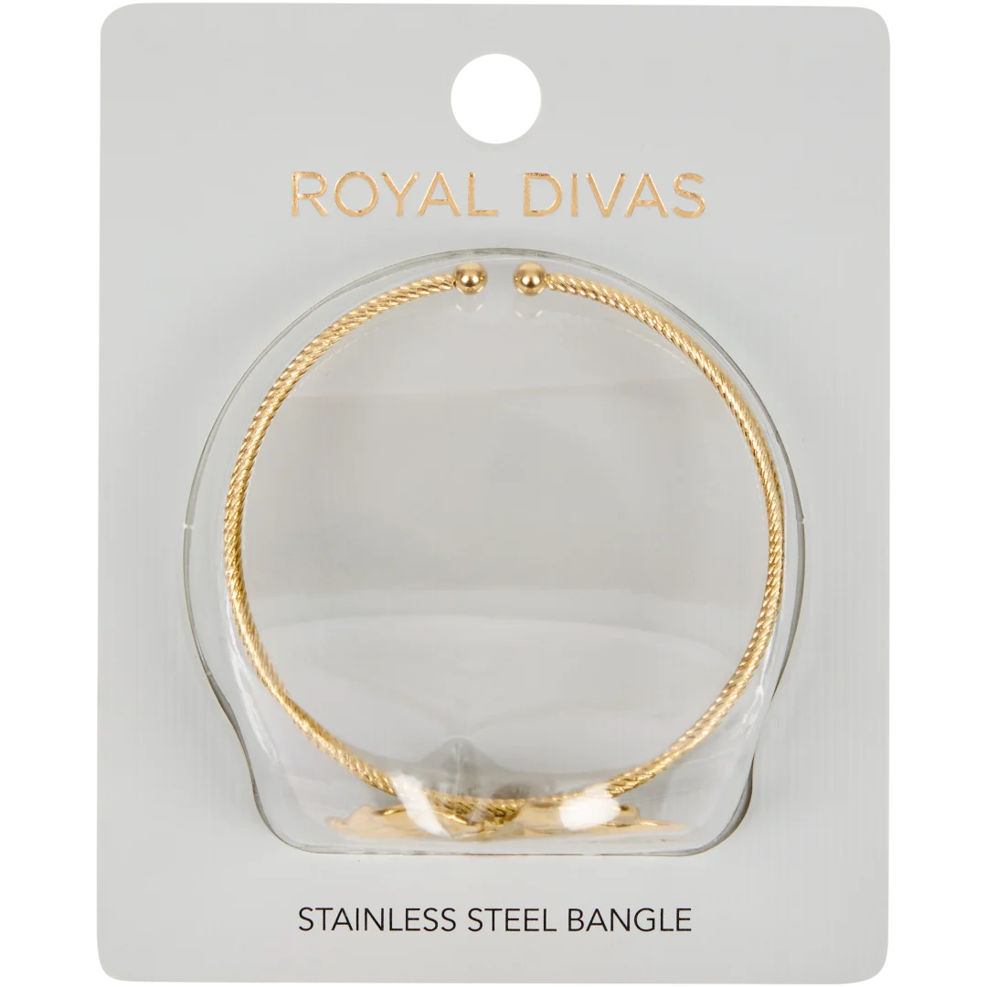 Roestvrijstalen bangle-armband