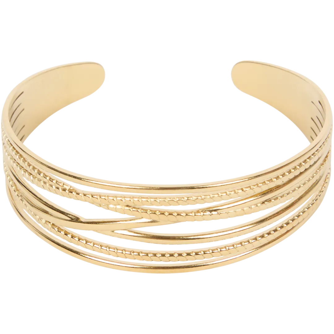Roestvrijstalen bangle-armband