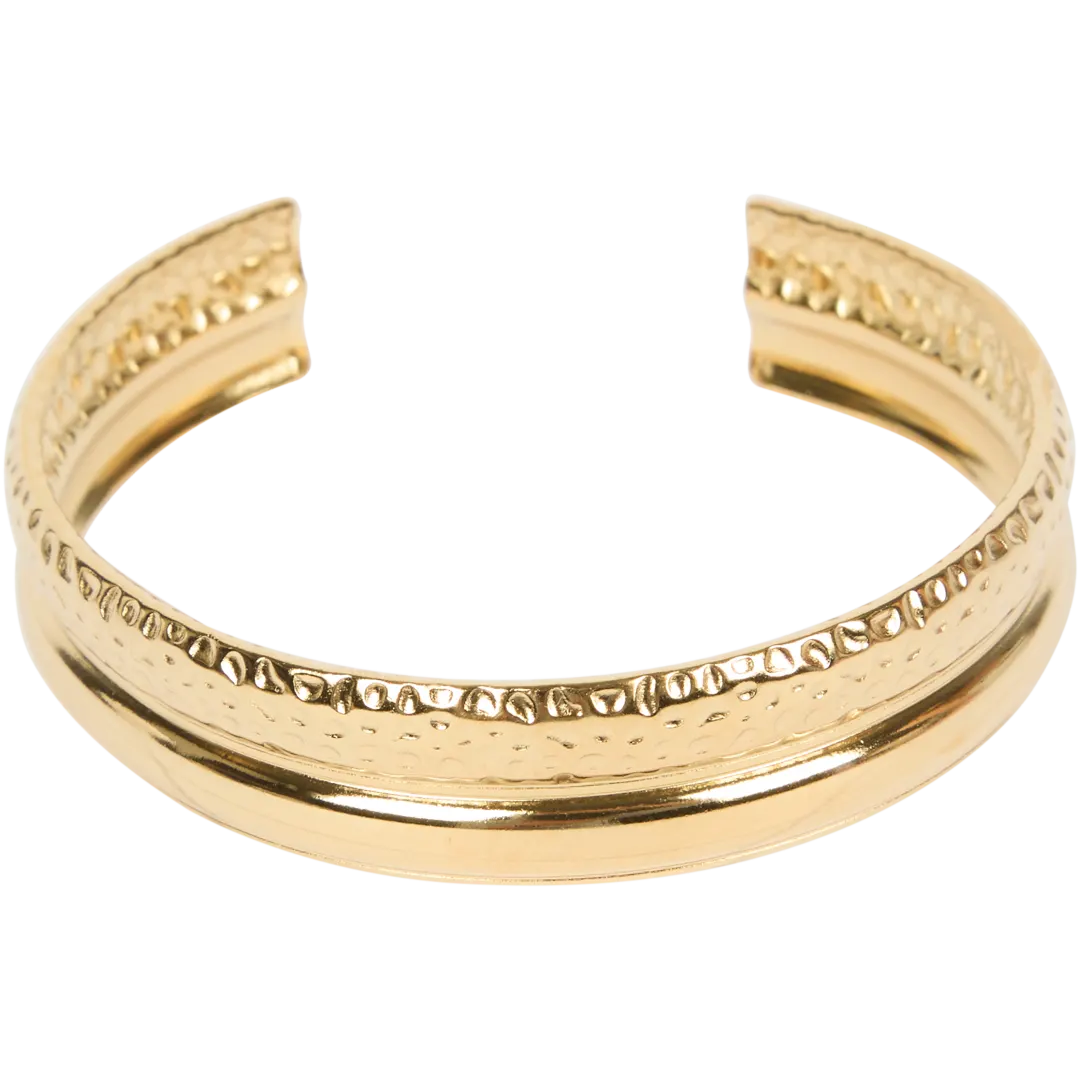 Roestvrijstalen bangle-armband