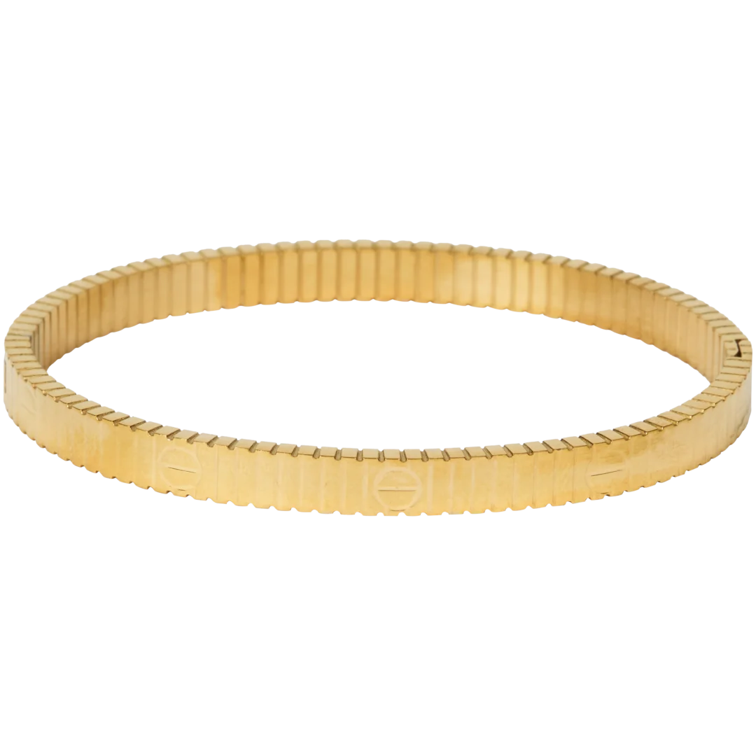 Roestvrijstalen bangle-armband