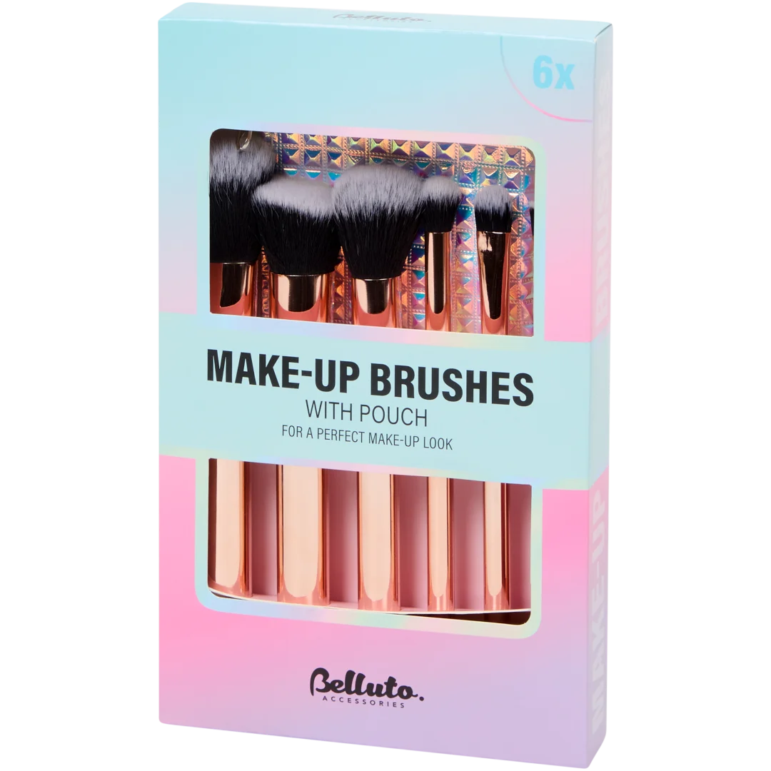 Pinceaux de maquillage avec trousse Belluto Accessories