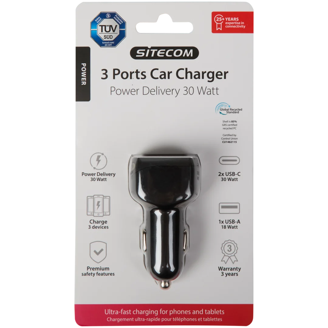 Sitecom auto-snellader 3