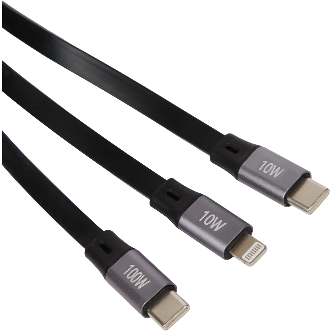 Kabel 3 w 1 do ładowania i przesyłania danych Sologic
