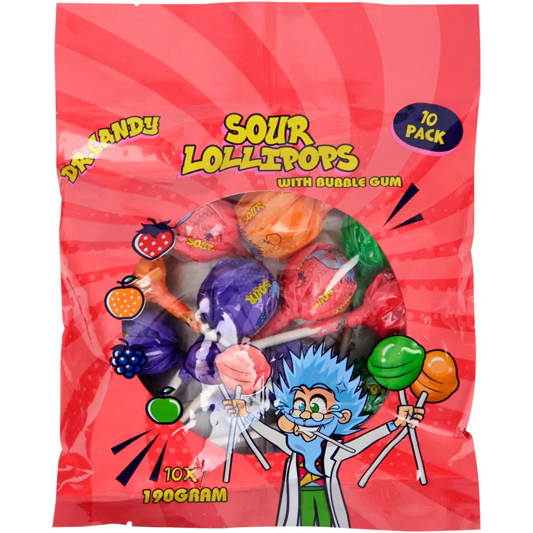 Kwaśne lizaki Dr. Candy 1