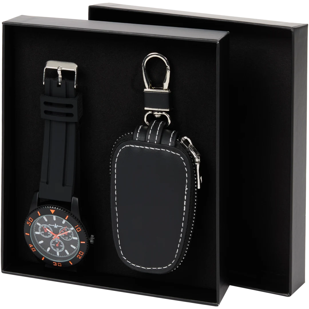 Set de regalo con reloj y llavero Alexander Brixham