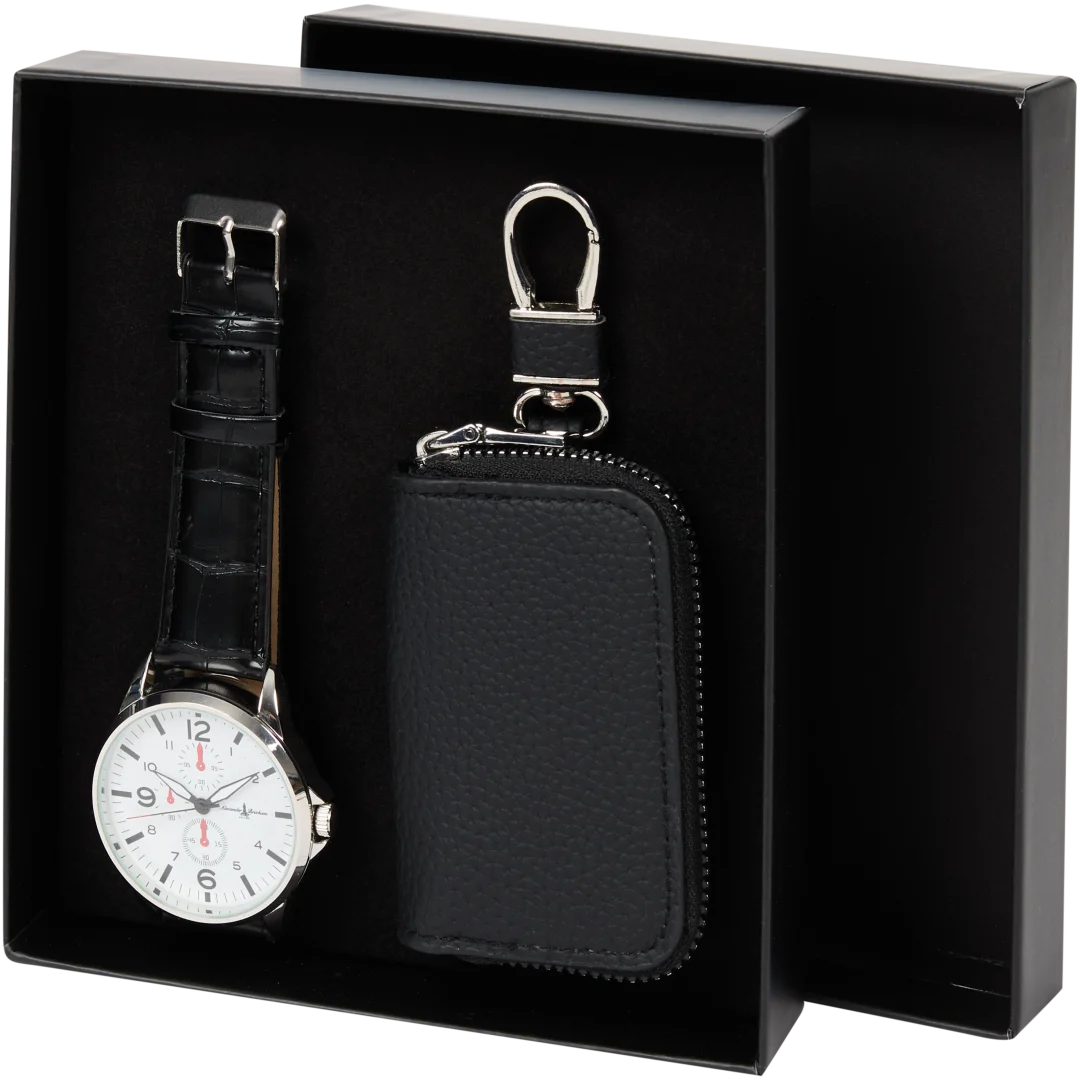 Set de regalo con reloj y llavero Alexander Brixham
