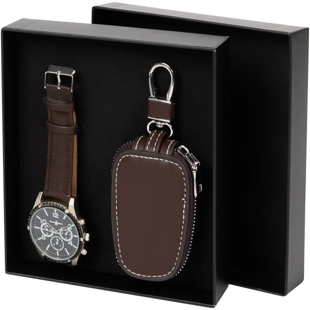 Set de regalo con reloj y llavero Alexander Brixham