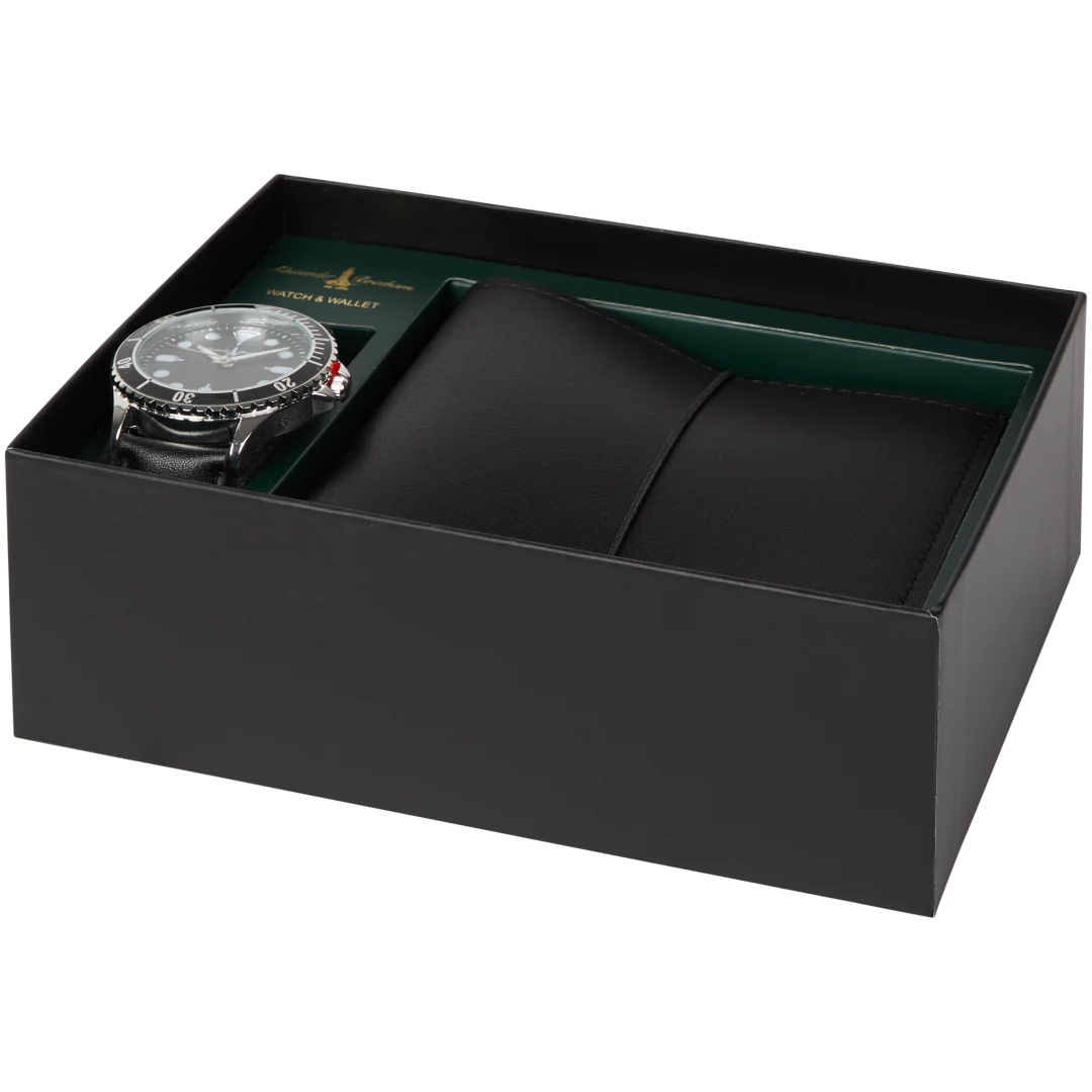 Cofanetto regalo con orologio e portachiavi Alexander Brixham