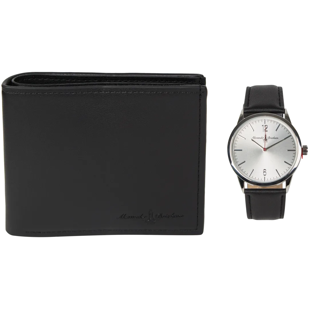 Zestaw upominkowy z zegarkiem i breloczkiem do kluczy Alexander Brixham