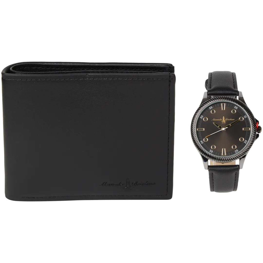 Zestaw upominkowy z zegarkiem i breloczkiem do kluczy Alexander Brixham