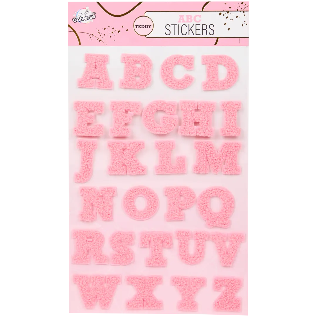Adesivi lettere in teddy 1