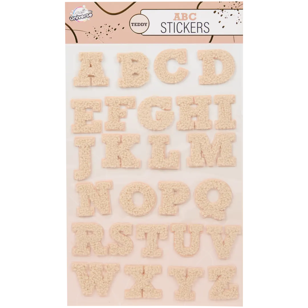 Adesivi lettere in teddy 3