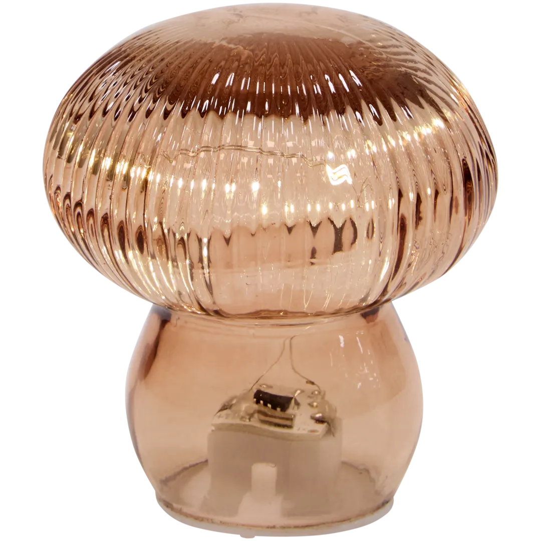 Decoração de vidro com luz