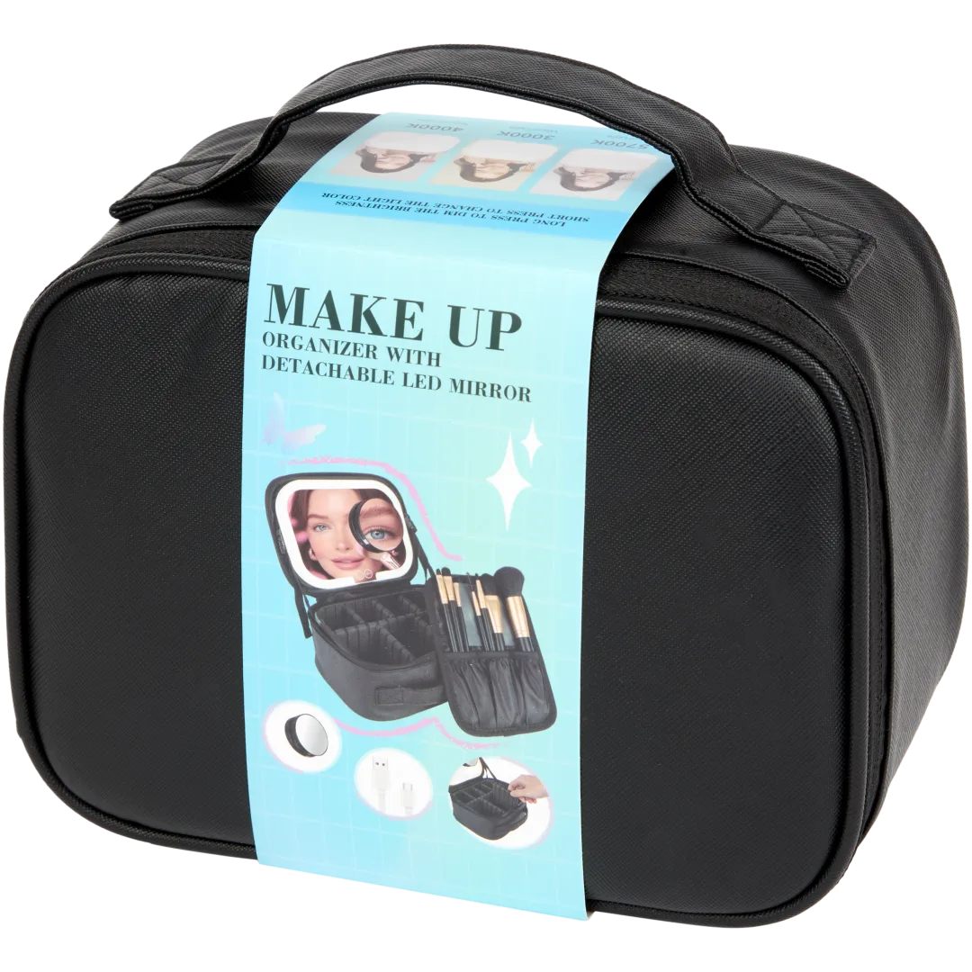 Organizer per trucco con specchio a LED 4