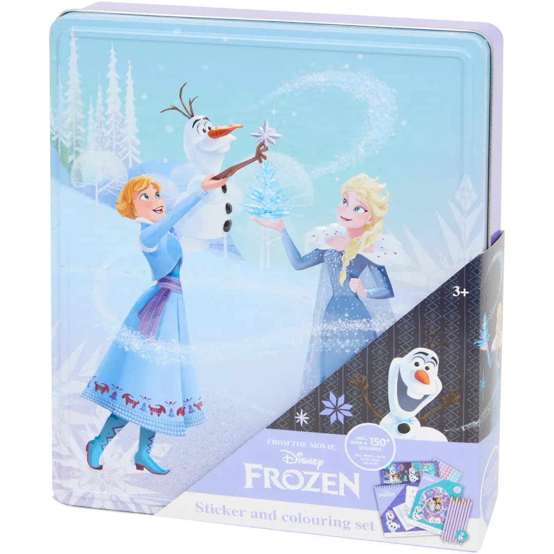 Súprava nálepiek a farieb v plechovej nádobe 4