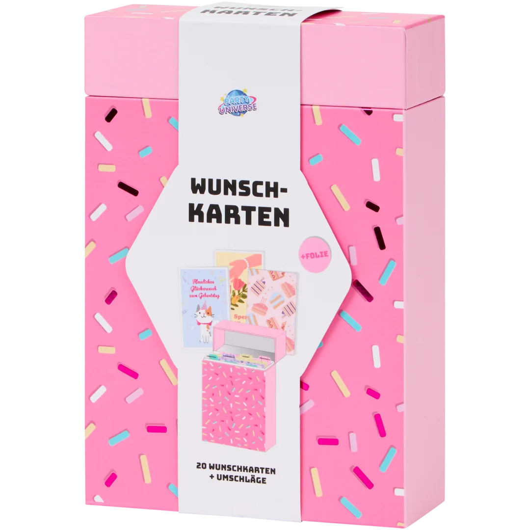 Party Universe Grußkarten in Schachtel