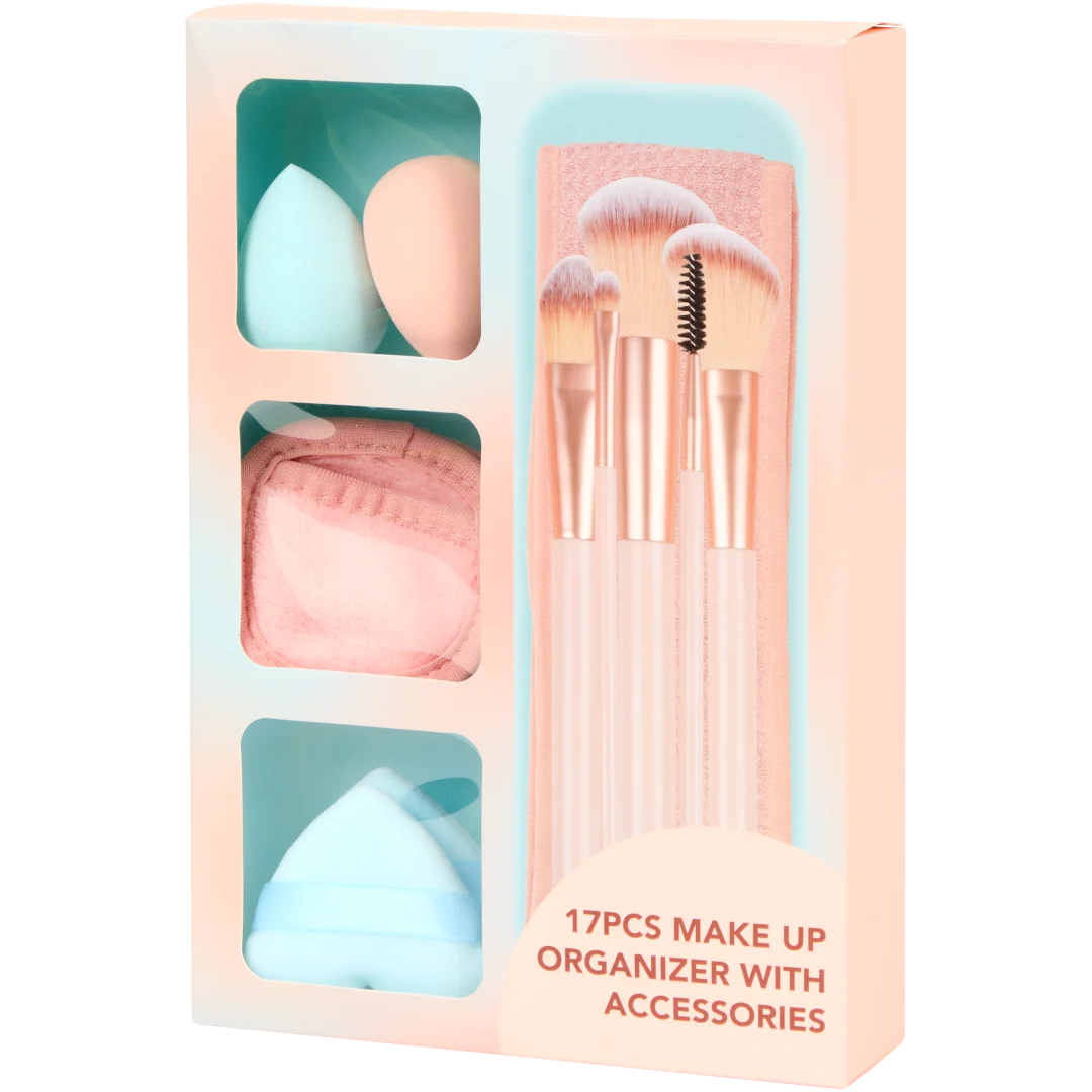 Organizer con accessori di bellezza
